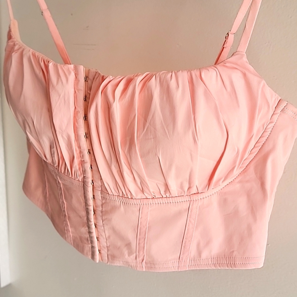 Pink crop top